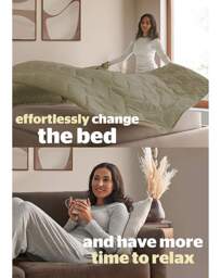 Silentnight Summer Breeze 2.5 Tog Duvet Sage/Cream - Silentnight - Size: KING - thumbnail 5