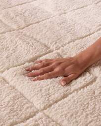 Teddy Fleece Sherpa Mattress Topper White - Downland - Size: SINGLE - thumbnail 2