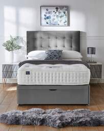 Silentnight 4000 Half Ottoman Divanset Charcoal - Silentnight - Size: KINGSIZE - thumbnail 3
