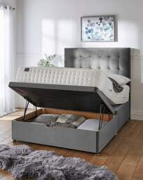 Silentnight 4000 Half Ottoman Divanset Charcoal - Silentnight - Size: KINGSIZE - thumbnail 2