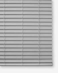 Faux Wood Venetian Blinds Grey Grey - Speedy - Size: 105X160 - thumbnail 2