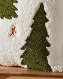CL Cosy Boucle Christmas Trees Cushion Multi - Catherine Lansfield - Size: 45X45CM - thumbnail 3