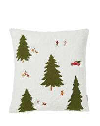 CL Cosy Boucle Christmas Trees Cushion Multi - Catherine Lansfield - Size: 45X45CM - thumbnail 4
