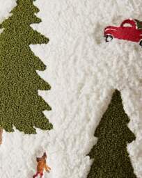 CL Cosy Boucle Christmas Trees Cushion Multi - Catherine Lansfield - Size: 45X45CM - thumbnail 2