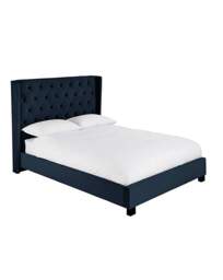 Allegra Velvet Bed with 3 Layer Mattress Midnight - Size: KINGSIZE - thumbnail 2