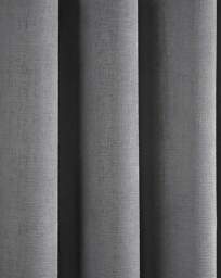 Fusion Strata Eyelet Curtains Silver - Fusion - Size: 228 x 183cm - thumbnail 5