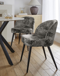 Savannah Pair of Dining Chairs Grey - JD Williams