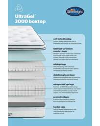SN UltraGel 3000 Pocket Boxtop Mattress - Silentnight - Size: SINGLE - thumbnail 4
