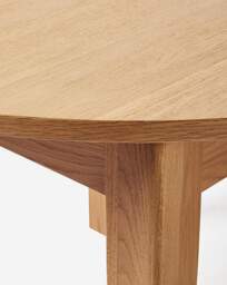 Caitlin Wooden Table with 4 Elva Chairs Light Oak/Natural - JD Williams - thumbnail 4