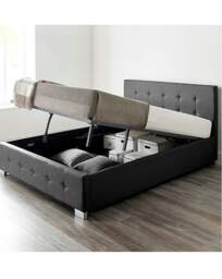 Aspire End Lift Ottoman Bed Black - Aspire - Size: KINGSIZE - thumbnail 2