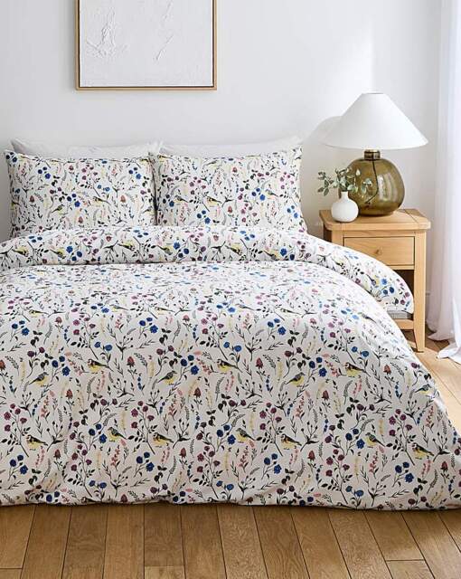 Eliza Floral Bird Duvet Cover Set Multi - JD Williams - Size: SINGLE - image 1