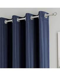 Supersoft Eyelet Curtains Navy - Enhanced Living - Size: 117 x 183cm - thumbnail 3