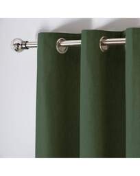 Cannes Eyelet Curtains Green - Fusion - Size: 168 x 137cm - thumbnail 2