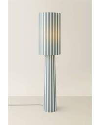 Thorley Stripe Midi Floor Lamp Green - ValueLights - thumbnail 2
