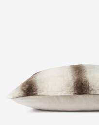 Stripe Animal Printed Faux Fur Cushion Grey - JD Williams - Size: 45X45CM - thumbnail 3