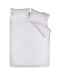 Catherine Lansfield Bow Duvet Set White/Pink - Catherine Lansfield - Size: SINGLE - thumbnail 4