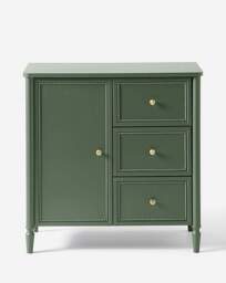 Darcy Bobbin Trim Small Sideboard Green - Julipa - thumbnail 2