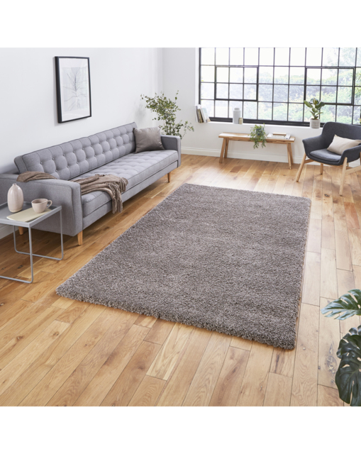Think Rugs Sierra Plain Shaggy Rug Beige - Think Rugs - Size: 80X150 - image 1