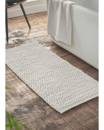 Bianca Aspen Bobble Bathroom Runners White - Bianca - thumbnail 1