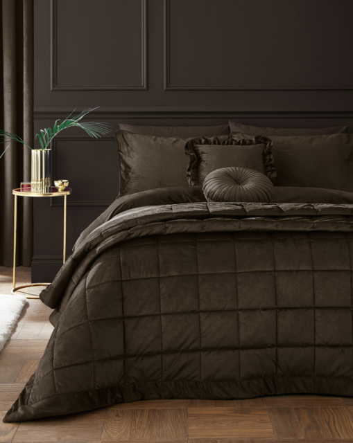 Catherine Lansfield Kingsley Bedspread Chocolate - Catherine Lansfield - Size: 220X220 - image 1