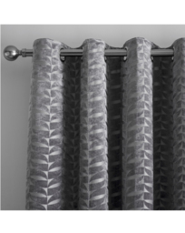 Curtina Kendal Eyelet Curtain Charcoal - Curtina - Size: 228 x 228cm