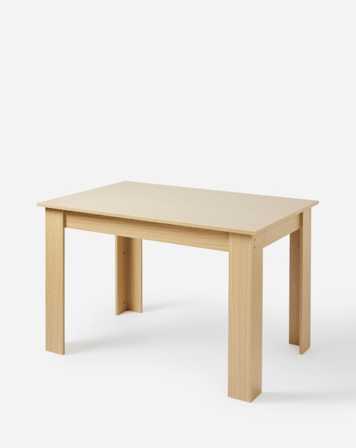 Dakota 4 Seater Dining Table OAK Effect - JD Williams