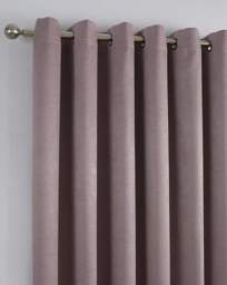 Strata Eyelet Curtains Blush - Fusion - Size: 117 x 137cm - thumbnail 2