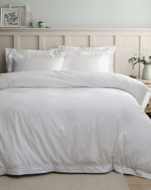 Bianca Lottie Embroidery Duvet Cover Set White - Bianca - Size: SINGLE - image 1