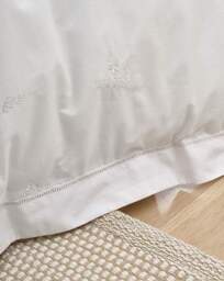 Bianca Lottie Embroidery Duvet Cover Set White - Bianca - Size: SINGLE - thumbnail 2