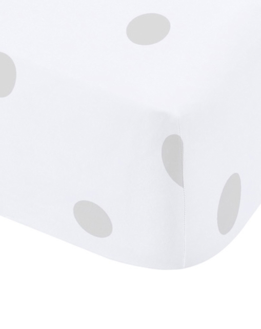 CL Brushed Polka Dot Fitted Sheet GRY Grey - Catherine Lansfield - Size: SINGLE - image 1