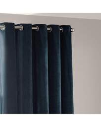 Yard Heavy Chenille Eyelet Curtains Navy - Yard - Size: 117 x 183cm - thumbnail 3