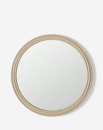 Round Grey Wall Mirror Grey - JD Williams - thumbnail 2