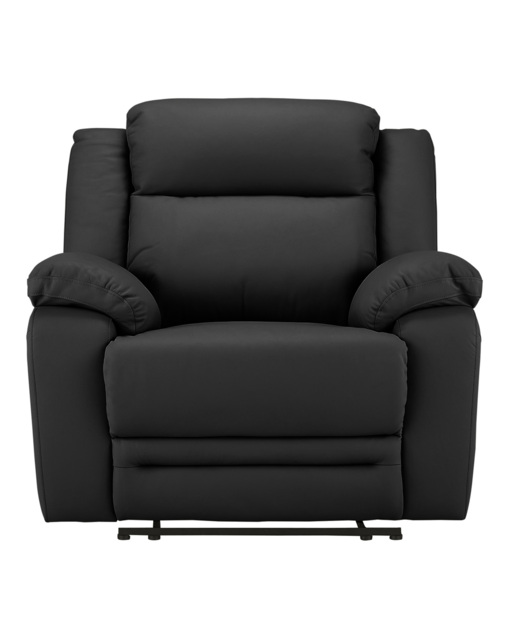 Croft Leather Recliner Chair Black - JD Williams - image 1