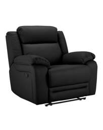 Croft Leather Recliner Chair Black - JD Williams - thumbnail 3