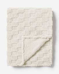 Gray & Osbourn Chequerboard Throw Cream - Gray & Osbourn - Size: 120X150 - thumbnail 3