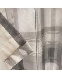 Balmoral Check Eyelet Curtains Slate - Fusion - Size: 168 x 229cm - thumbnail 3