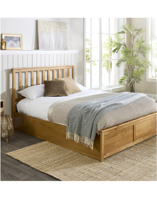 Aspire Atlantic Ottoman Bed Natural - Aspire - Size: SML DBLE - image 1