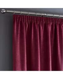 Galaxy Pencil Pleat Curtains Wine - Fusion - Size: 117 x 137cm - thumbnail 3