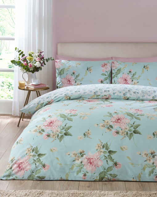 Catherine Lanfield Avebury Duvet Set Duck EGG - Catherine Lansfield - Size: SINGLE - image 1