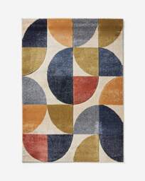 Sara Carved Multicoloured Geo Rug Multi - Homemaker - Size: 120X170 - thumbnail 3