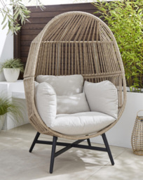 Malta Egg Chair Natural - JD Williams