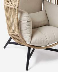 Malta Egg Chair Natural - JD Williams - thumbnail 3