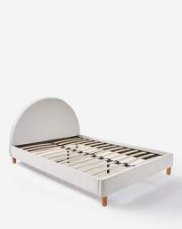 Ayda Velvet Bed Frame Natural - JD Williams - Size: SINGLE - thumbnail 3