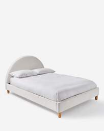 Ayda Velvet Bed Frame Natural - JD Williams - Size: SINGLE - thumbnail 4
