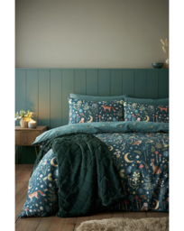 CL Enchanted Twilight Duvet Set Forest Green - Catherine Lansfield - Size: KING