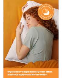 Silentnight Memory Foam V-shaped Pillow White - Silentnight - Size: EACH - thumbnail 3