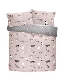 Fusion Cats Duvet Cover Set Blush - Fusion - Size: KING - thumbnail 4