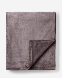 Plush Fleece Throw Charcoal - JD Williams - Size: 150X200 - thumbnail 2