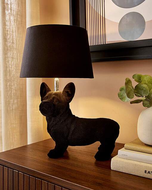 Gray & Osbourn No. 9 Flocked Dog Lamp Black - Gray & Osbourn - image 1