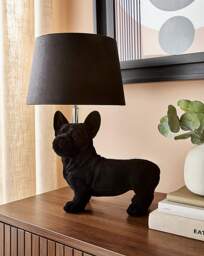 Gray & Osbourn No. 9 Flocked Dog Lamp Black - Gray & Osbourn - thumbnail 2